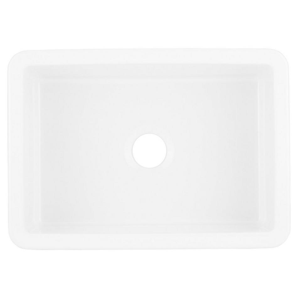 27" Derin Undermount Fireclay Sink - White, , large image number 2