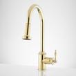 Westgate Pull-Down Kitchen Faucet - Polished Brass, , large image number 0