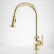 Westgate Pull-Down Kitchen Faucet - Polished Brass, , large image number 1