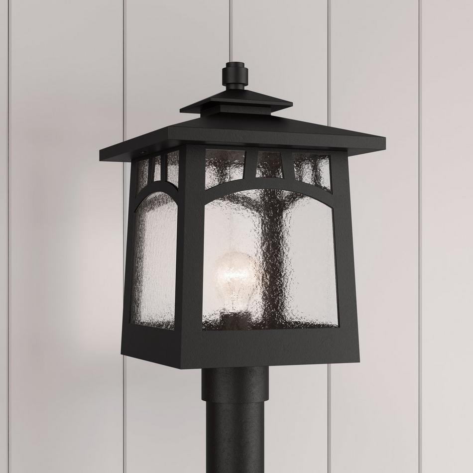 Carytown Outdoor Post Lantern - Single Light - Black, , large image number 0