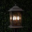Kingston Manor Outdoor 3-Light Candelabra Post Lantern - Dark Bronze, , large image number 1