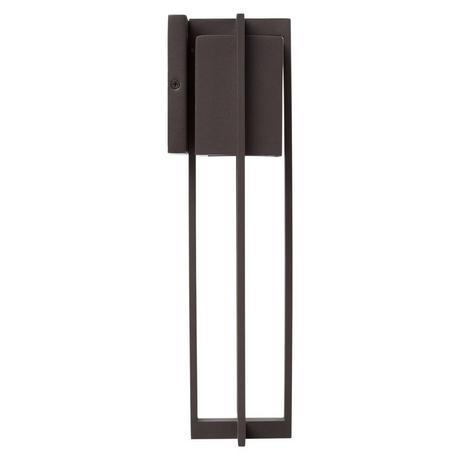 Shockoe Outdoor Entrance Wall Sconce - Single LED Light - Chocolate Bronze