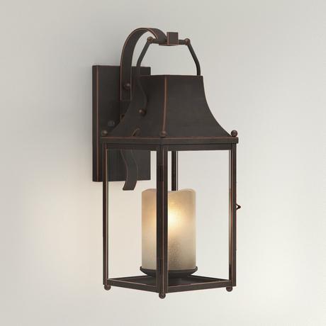 18" Whitby Bronze Outdoor Entrance Wall Sconce