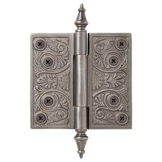 Art Deco Solid Brass Door Hinge - Antique Pewter | Signature Hardware