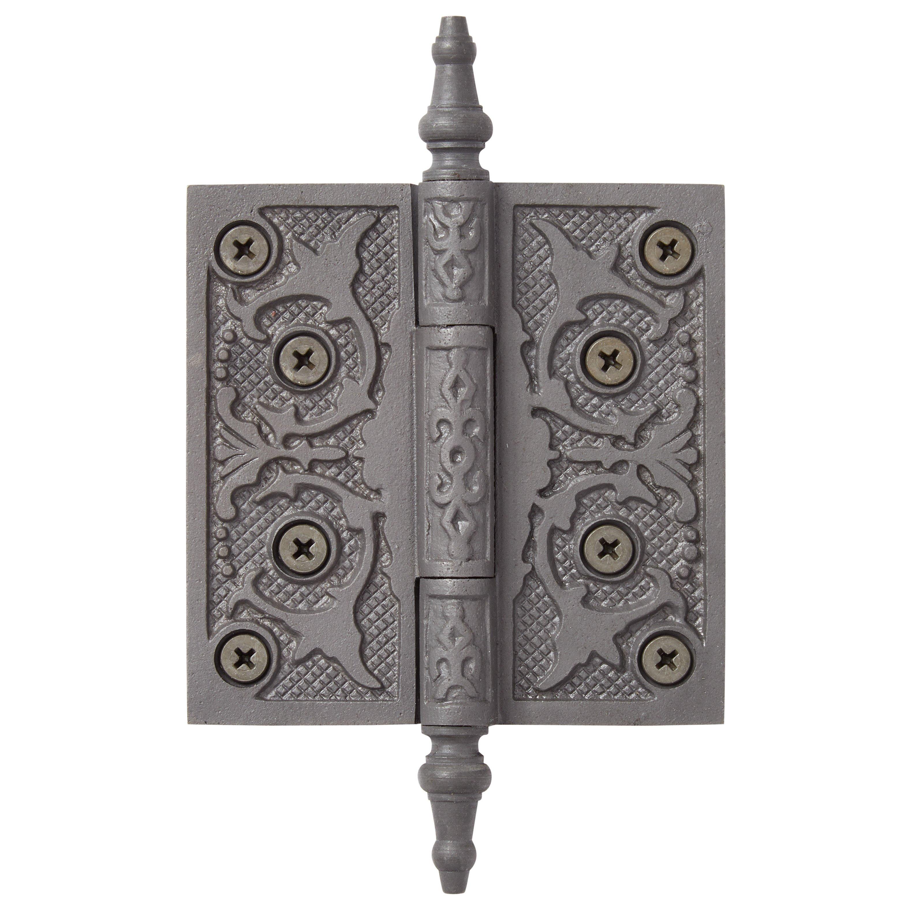 Leaf Cast Iron Door Hinge - Antique Iron | Signature Hardware