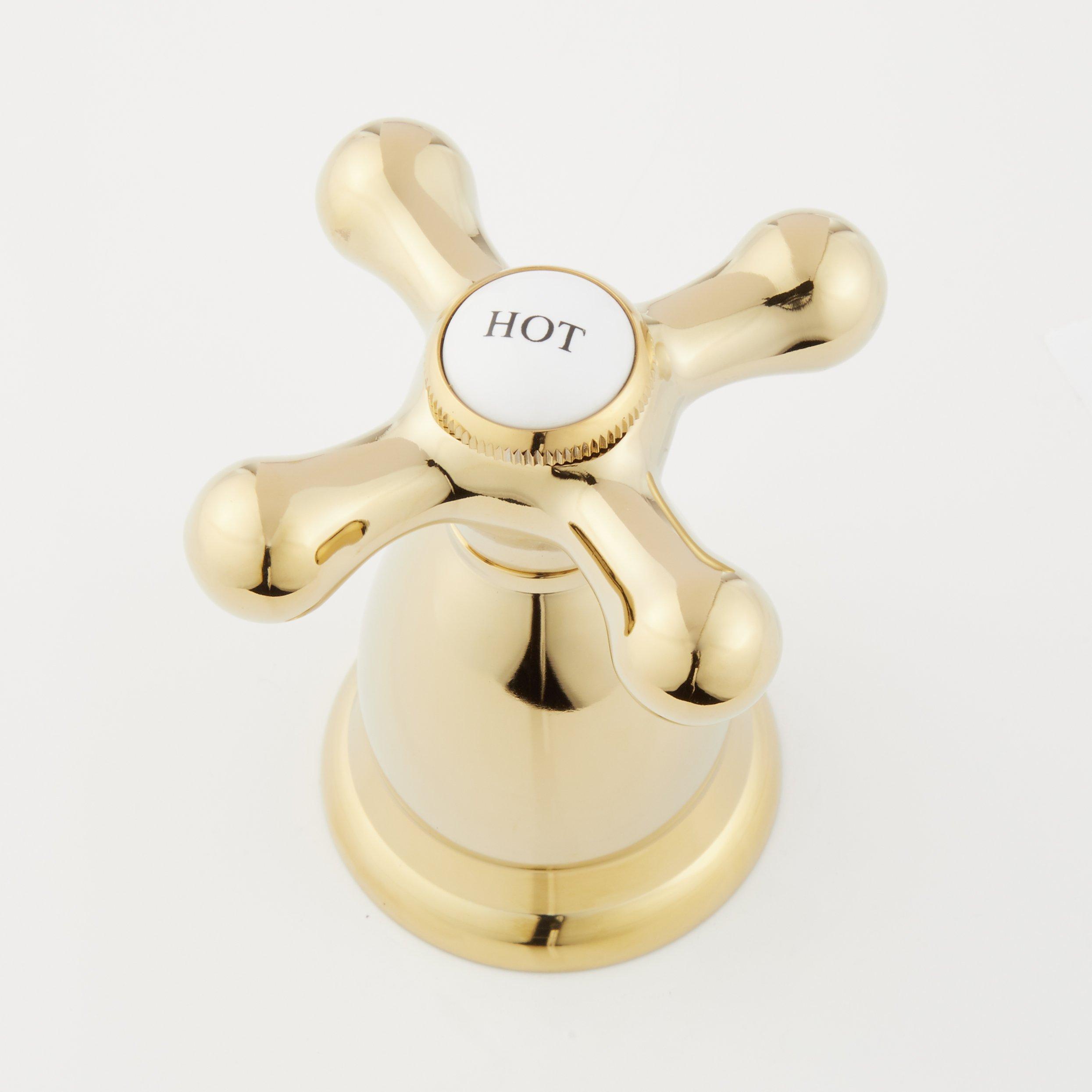 Victorian Widespread Bathroom Faucet - Cross Handles