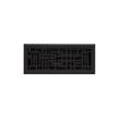 Baer Steel Floor Register - Black 4" x 12" (5-1/4" x 13-3/8" Overall), , large image number 0