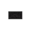 Baer Steel Floor Register - Black 4" x 8" (5-1/4" x 9-3/8" Overall), , large image number 0