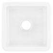 18" Derin Square Drop-In Fireclay Prep Sink - White, , large image number 3