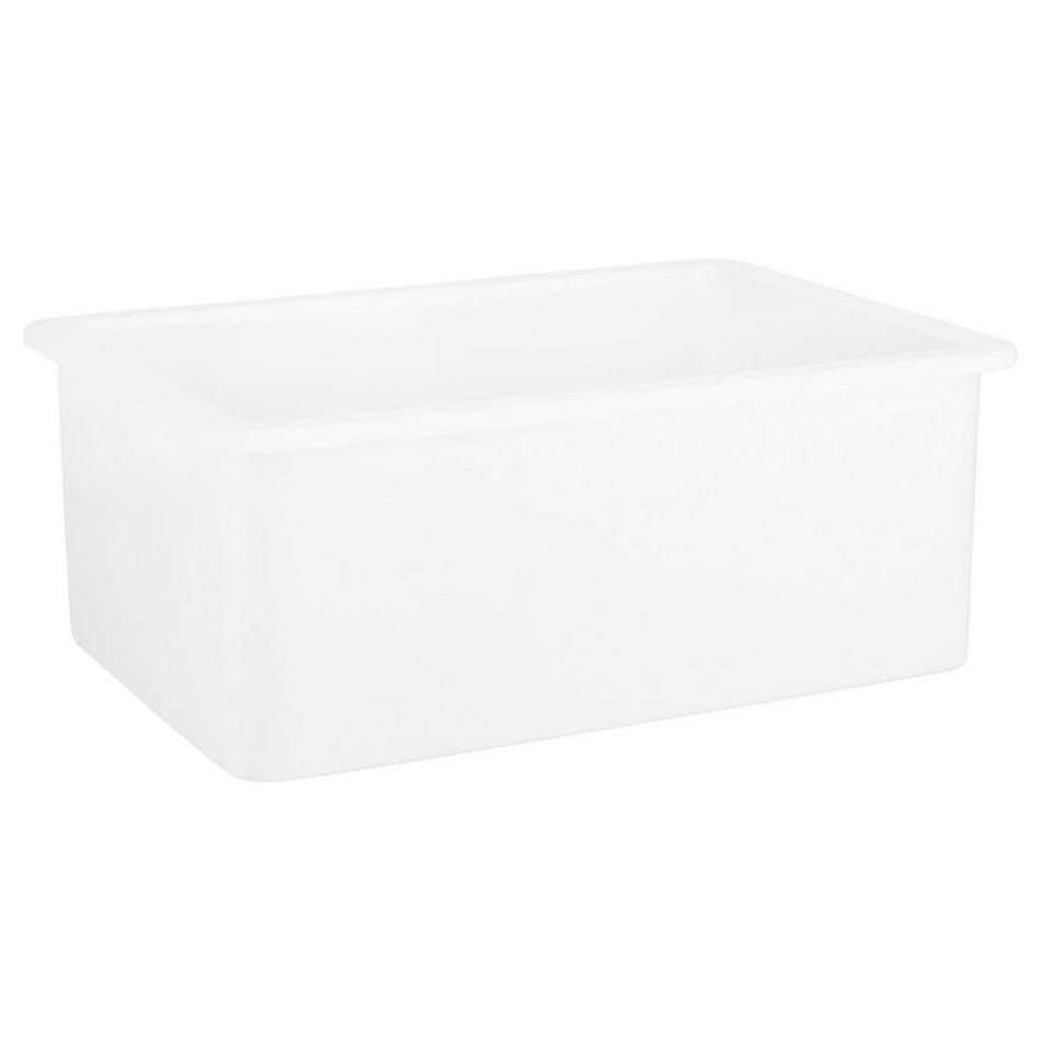 27" Derin Drop-In Fireclay Sink - White, , large image number 1