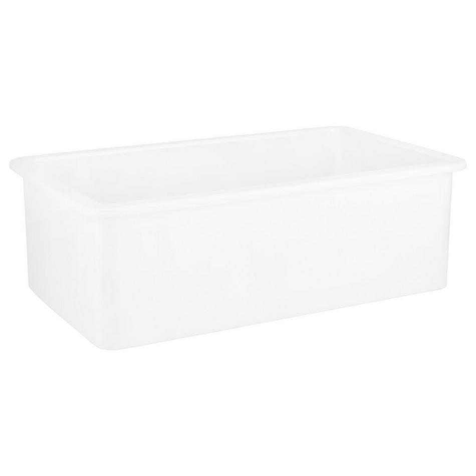 32" Derin Drop-In Fireclay Sink - White, , large image number 1