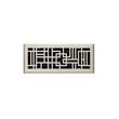 Baer Steel Floor Register - Brushed Nickel 4" x 12" (5-1/4" x 13-3/8" Overall), , large image number 0