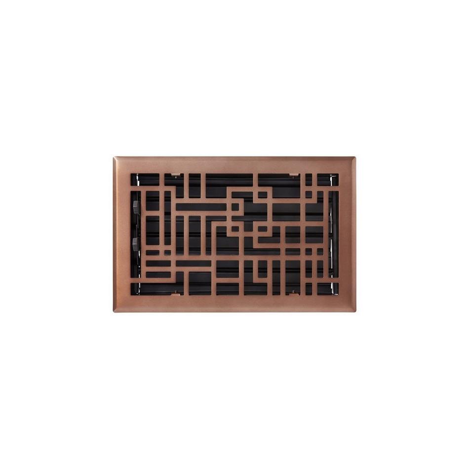 Baer Steel Floor Register - Oil Rubbed Bronze 6" x 10" (7-1/4" x 11-3/8" Overall), , large image number 0