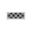 Ballas Steel Floor Register - White  4" x 12" (5-1/4" x 13-3/8" Overall), , large image number 0