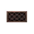 Ballas Steel Floor Register - Oil Rubbed Bronze 6" x 12" (7-1/4" x 13-3/8" Overall), , large image number 0