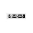 Appert Steel Floor Register - White   2-1/4" x 12" (3-1/2" x 13-3/8" Overall), , large image number 0