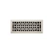 Appert Steel Floor Register - Brushed Nickel 4" x 10" (5-1/4" x 11-3/8" Overall), , large image number 0