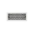 Appert Steel Floor Register - White  4" x 12" (5-1/4" x 13-3/8" Overall), , large image number 0