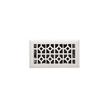 Appert Steel Floor Register - Brushed Nickel 4" x 8" (5-1/4" x 9-3/8" Overall), , large image number 0