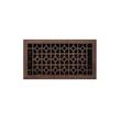 Appert Steel Floor Register - Oil Rubbed Bronze 6" x 12" (7-1/4" x 13-3/8" Overall), , large image number 0