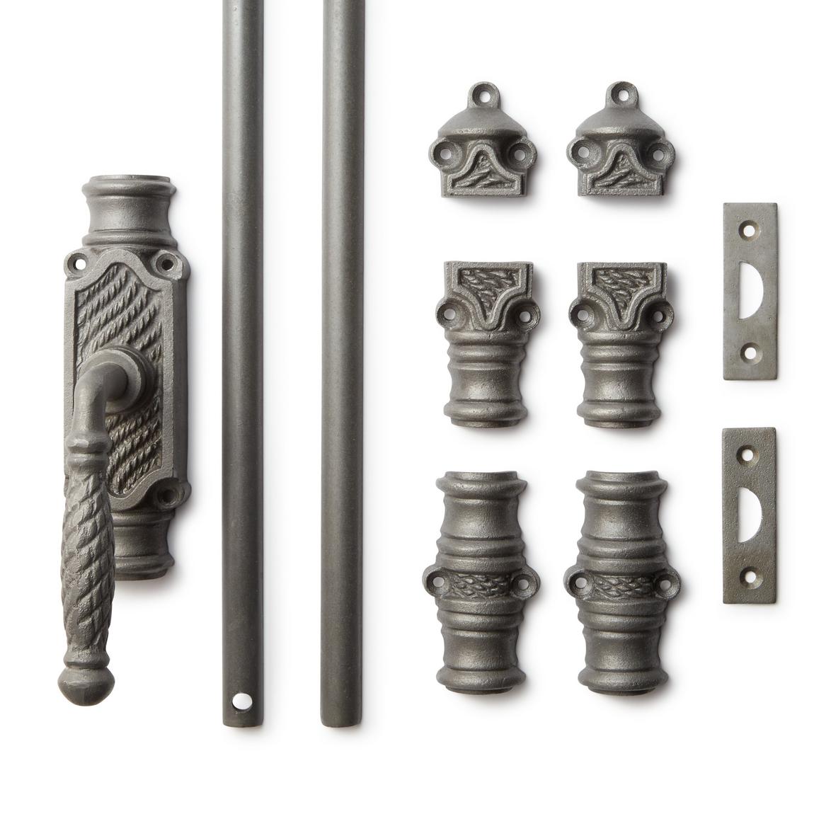 Signature Hardware Odette 9" Door Cremone Bolt - Polished Nickel, Solid Brass, Reversible