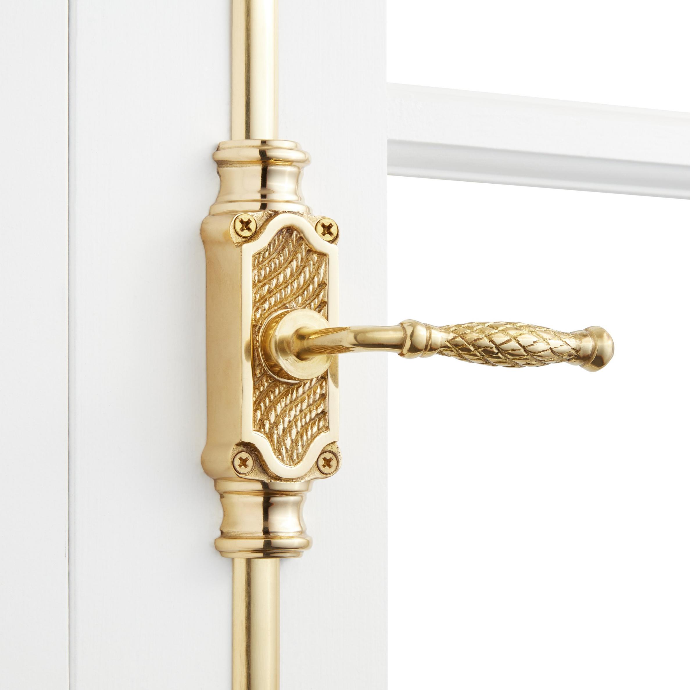 Havering Brass Window Cremone Bolt Polished Brass Signature Hardware