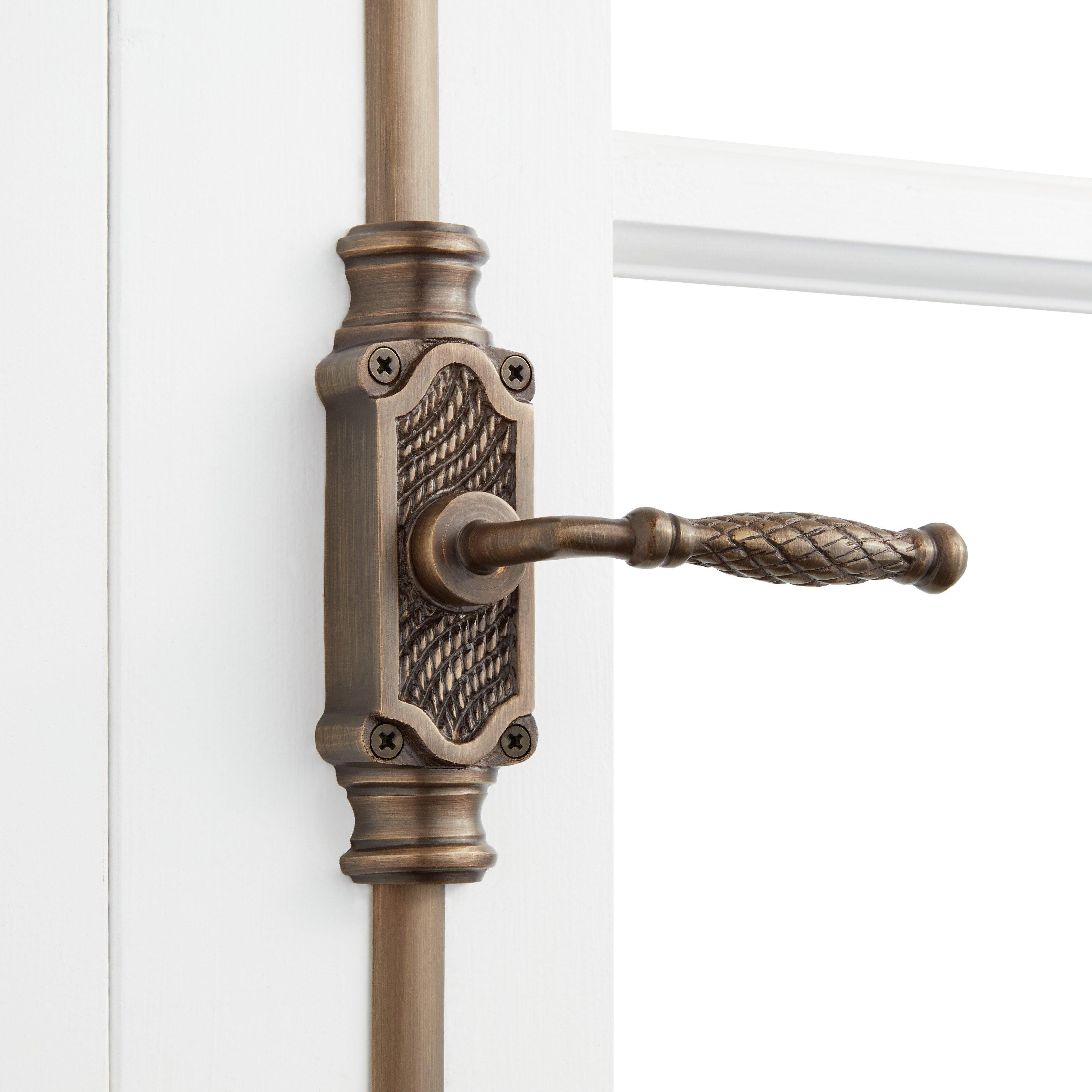 Temple Iron Window Cremone Bolt - Antique Iron | Signature