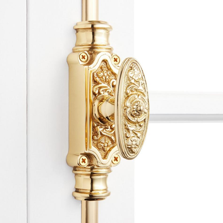 Dalston Brass Door Cremone Bolt, , large image number 2
