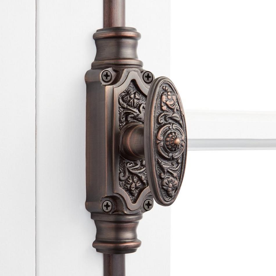 Dalston Brass Door Cremone Bolt, , large image number 1