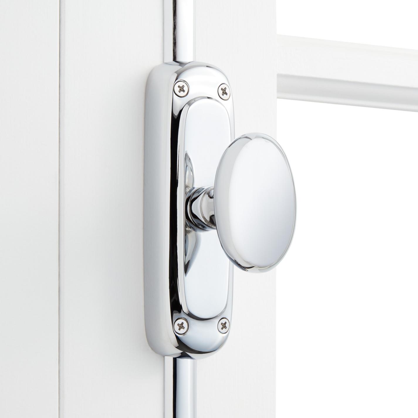 Classic Brass Oval Window Cremone Bolt | Signature Hardware