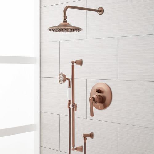 Cooper Shower System with Rainfall Shower in Oil Rubbed Bronze