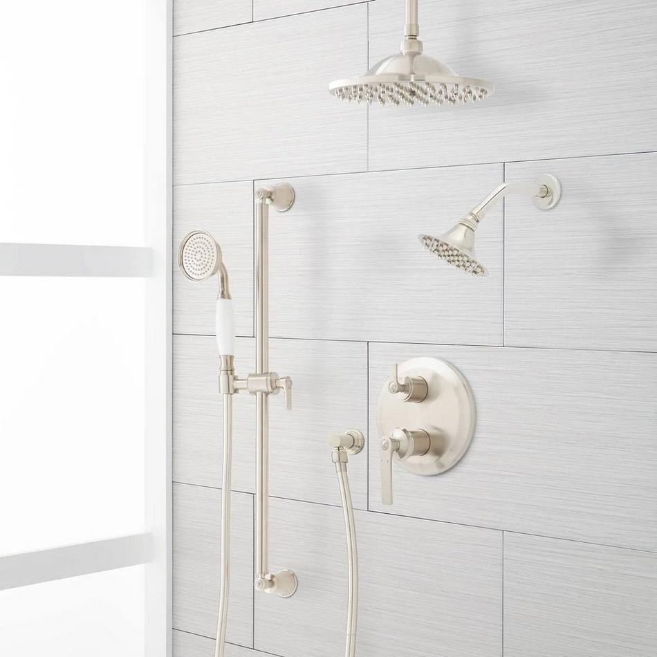 Cooper Pressure Balance Shower System with Rainfall Shower, Wall Shower and Hand Shower, , large image number 2