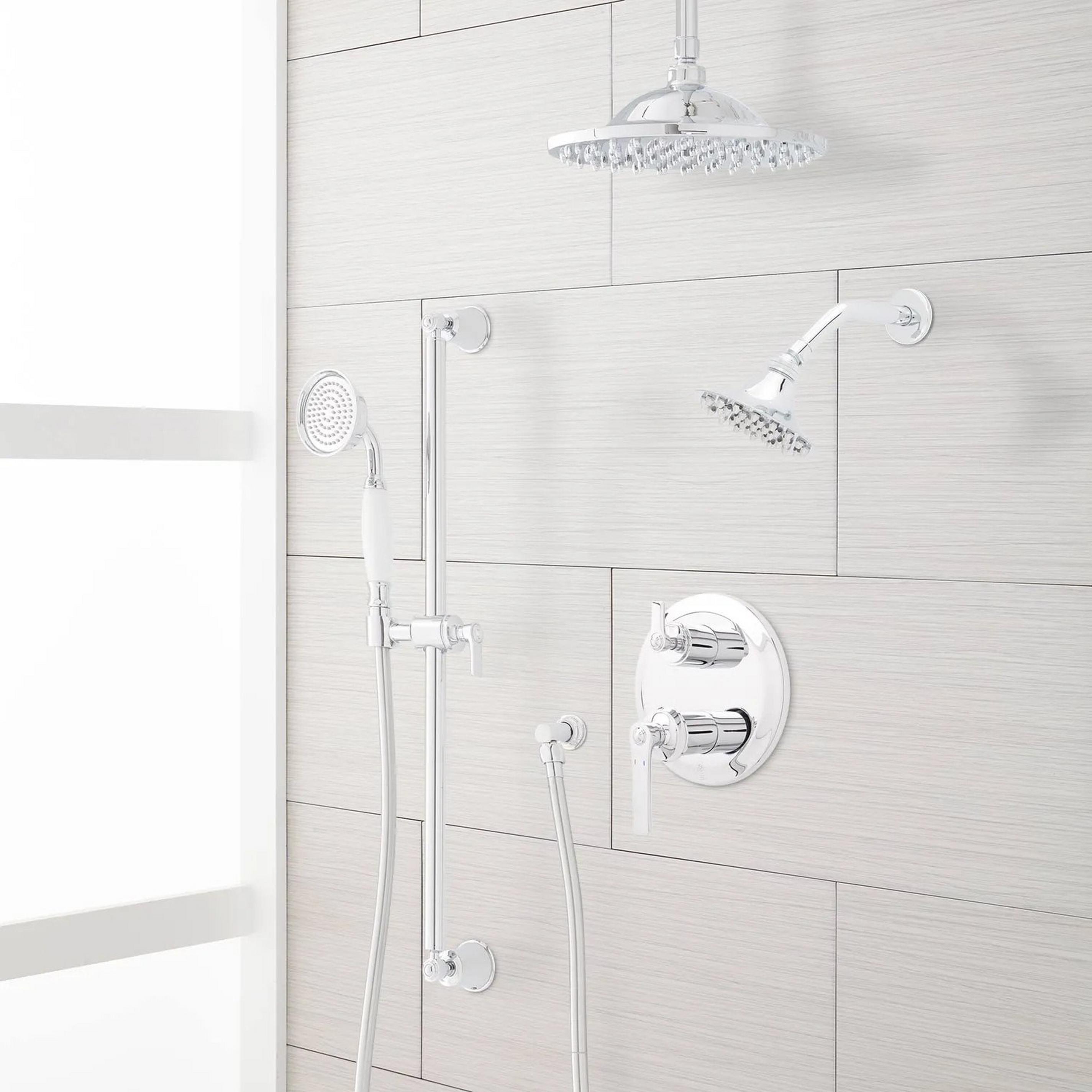 Cooper Pressure Balance Shower System with Rainfall Shower, Wall Shower and Hand Shower