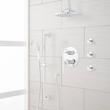 Cooper Pressure Balance Shower System with Rainfall Shower, 3 Body Sprays and Hand Shower, , large image number 1