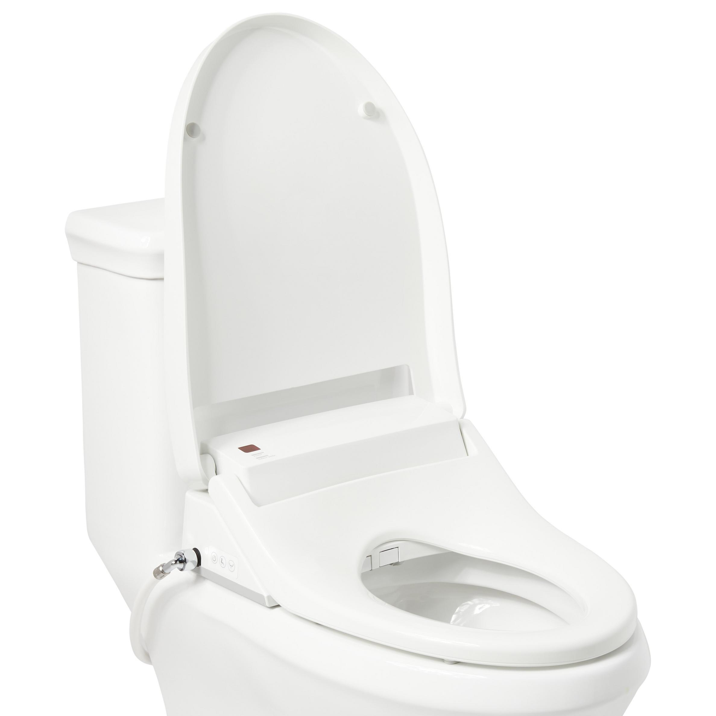 Burwell Elongated Electronic Bidet Toilet Seat Signature Hardware