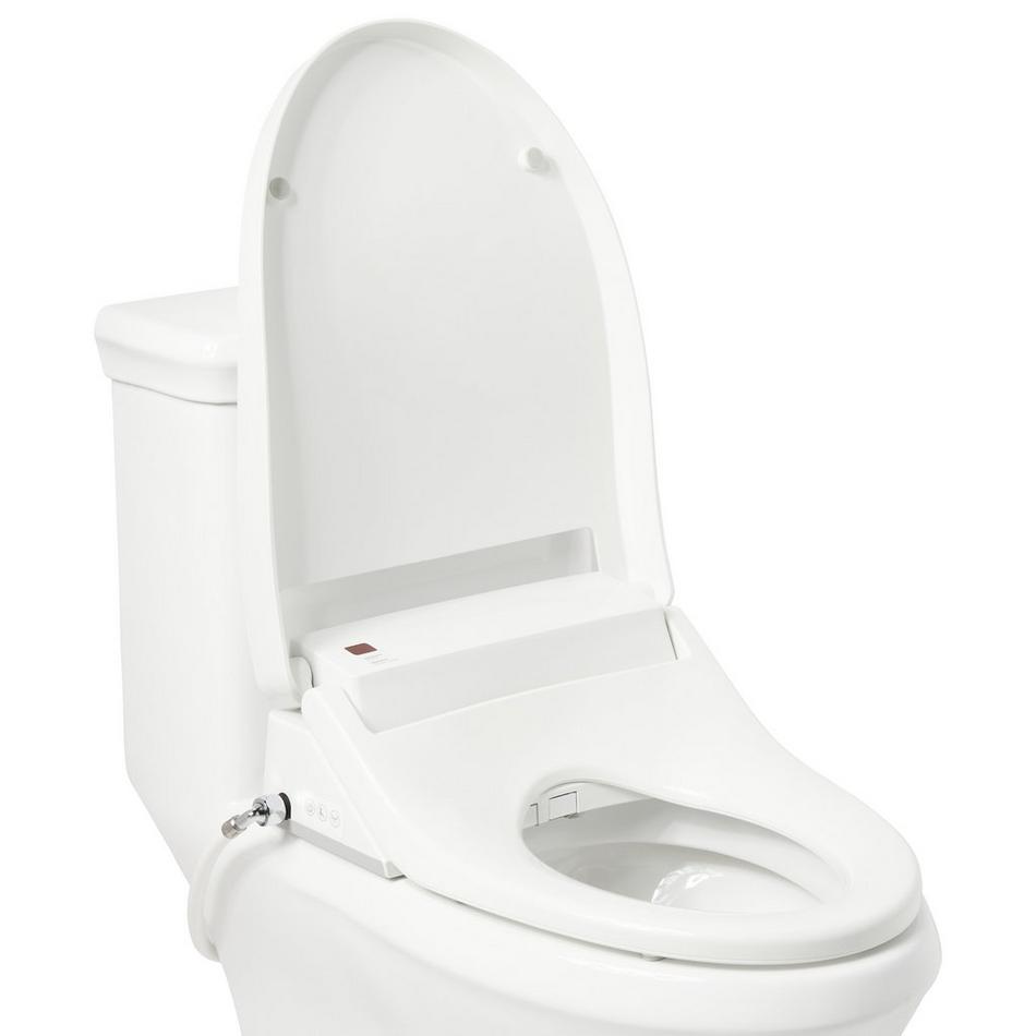 Burwell Elongated Electronic Bidet Toilet Seat, , large image number 1