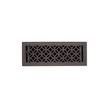 Pasteur Brass Floor Register - Oil Rubbed Bronze 4" x 12" (5" x 13-1/4" Overall), , large image number 0