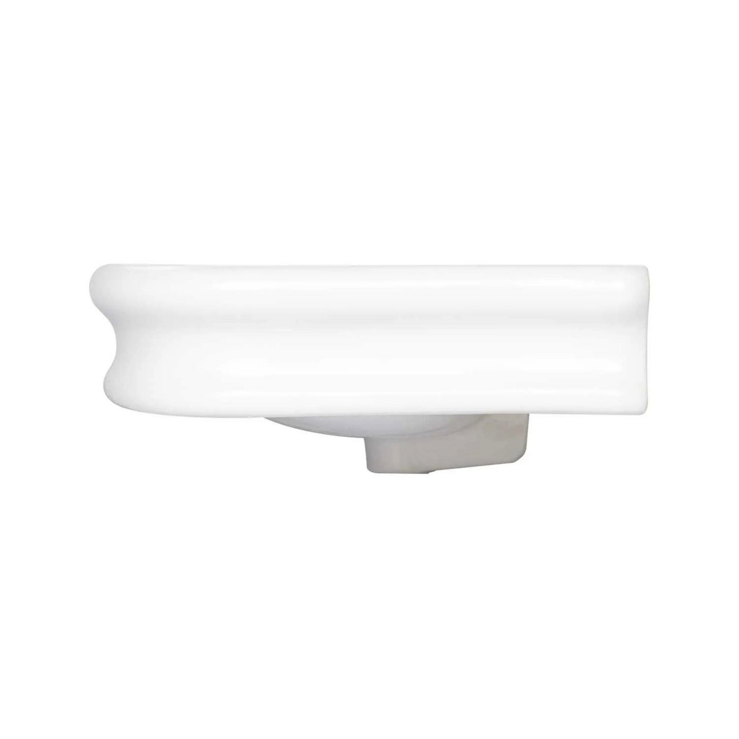 46" Adler DoubleBowl Porcelain WallMount Bathroom Sink Signature Hardware