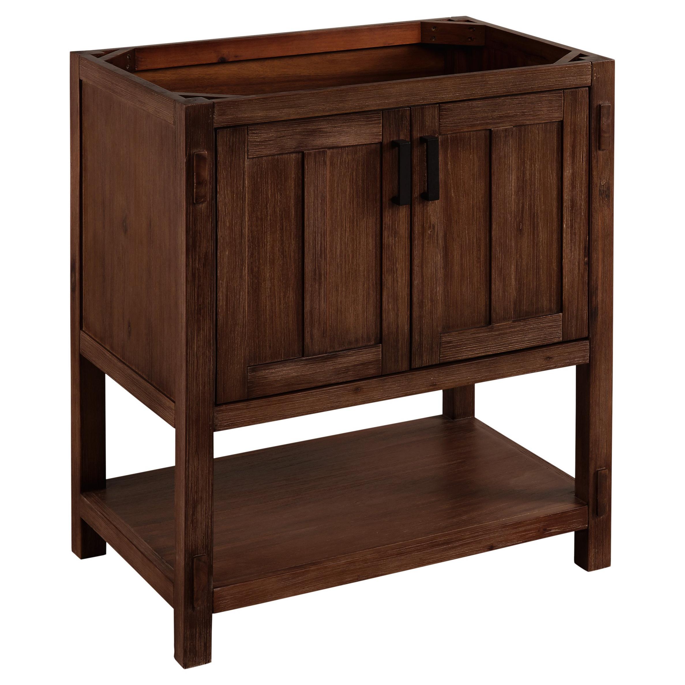30" Morris Console Vanity Rustic Brown Vanity Only