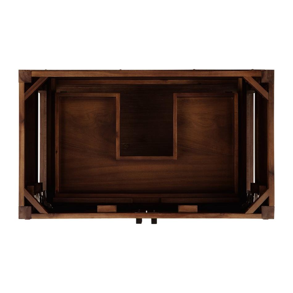 36" Morris Console Vanity - Rustic Brown - Vanity Cabinet Only, , large image number 2
