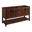 60" Morris Console Double Vanity - Rustic Brown - Vanity Cabinet Only, , large image number 0
