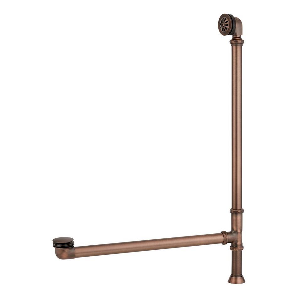 Extended Pop-Up Tub Drain - Swivel Head - Daisy Wheel Overflow - 1-1/2" Tubing, , large image number 5