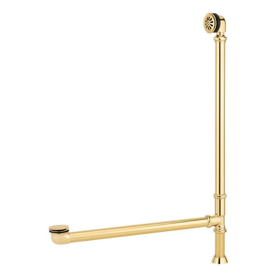 Extended Pop-Up Tub Drain - Swivel Head - Daisy Wheel Overflow - 1-1/2" Tubing, , large image number 6