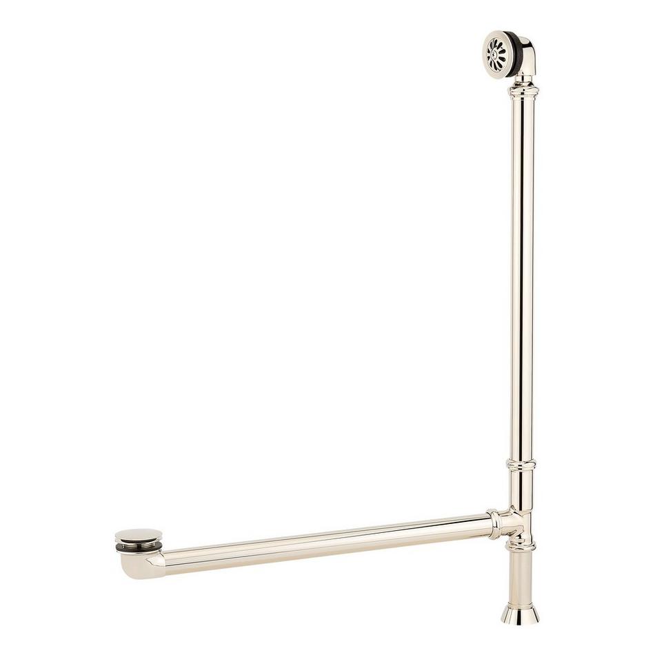 Extended Pop-Up Tub Drain - Swivel Head - Daisy Wheel Overflow - 1-1/2" Tubing, , large image number 7