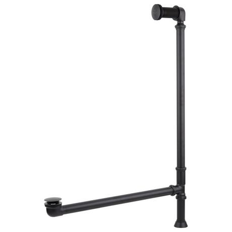 Extended Pop-Up Tub Drain - Swivel Head - Standard Overflow - 1-1/2" Tubing
