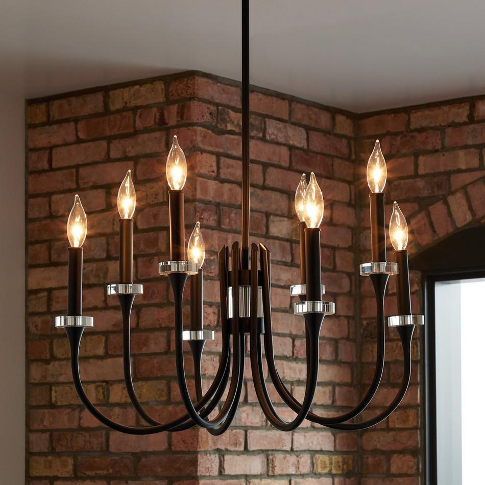 Blackpool 8-Light Chandelier - Black, , large image number 1