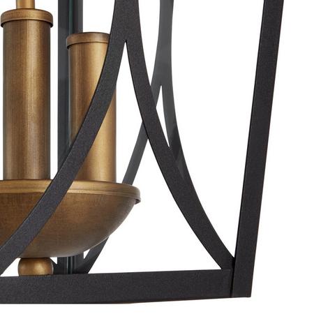 Cardigan 3-Light Outdoor Hanging Pendant - Black Bronze