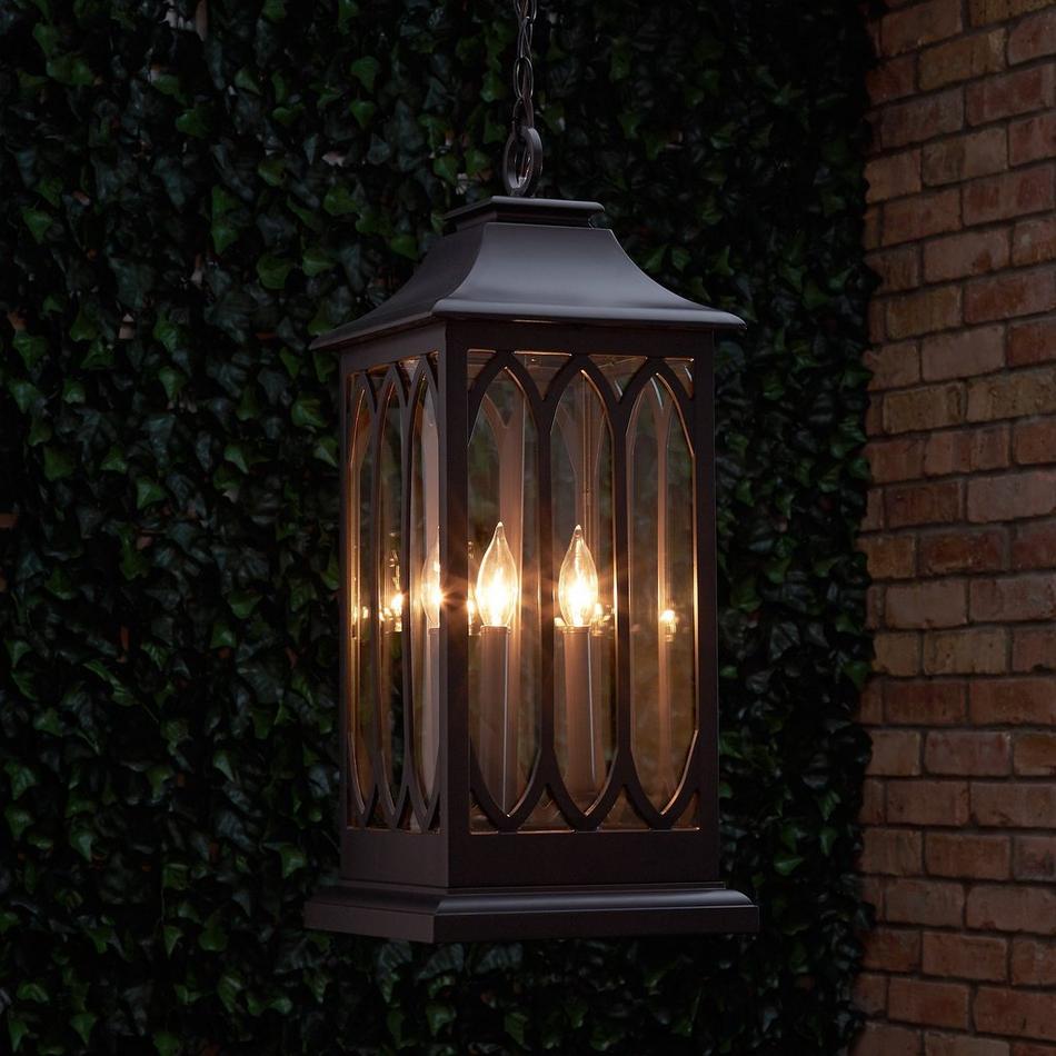 Outdoor LED landscape lighting round antique bronze half brick