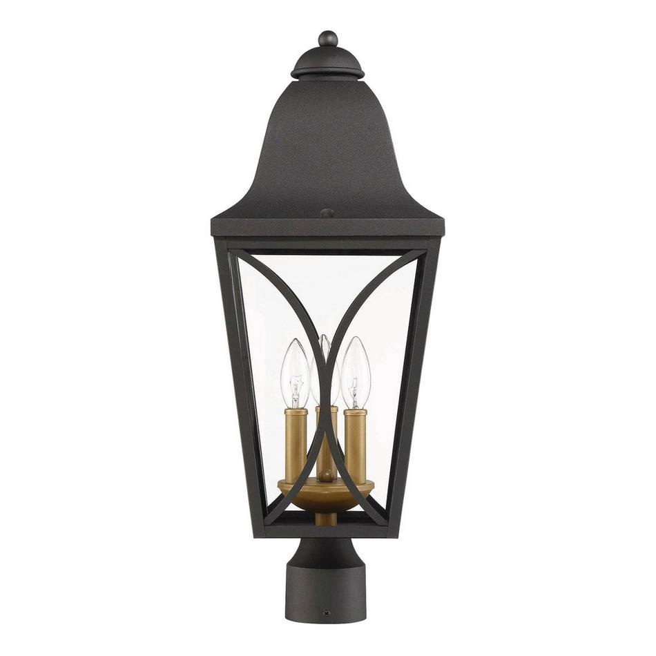 Cardigan 3-Light Outdoor Post Lantern - Black Bronze, , large image number 1