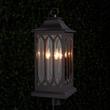 29" Stonehouse 3-Light Outdoor Post Lantern - Smooth Bronze, , large image number 1